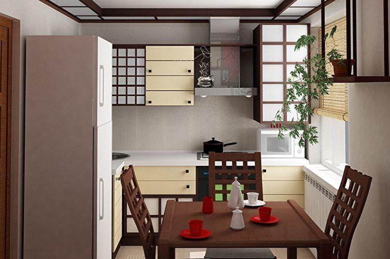 Кухня 4 кв.м. в японском стиле - Дизайн интерьера
