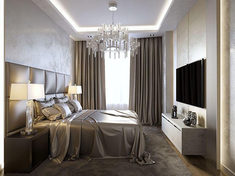 Дизайн спальни, квартира 117 м2, ЖК «На Петровском» - фото 2