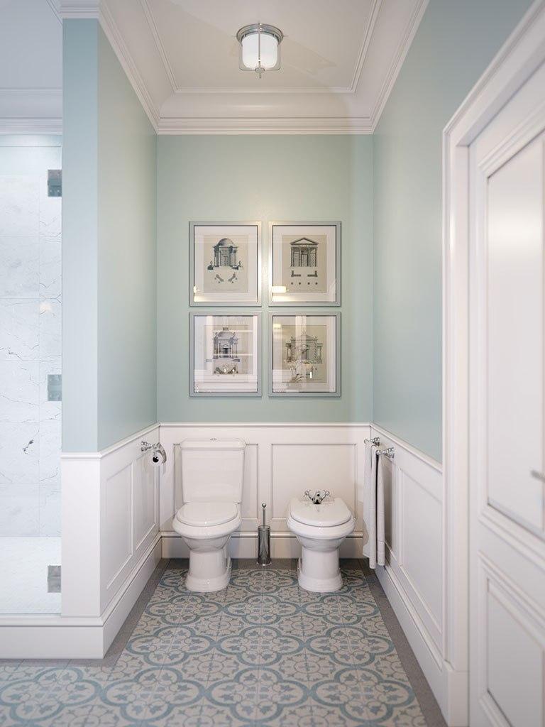 Дизайн ванной комнаты, квартира 257 м2 в ЖК Brilliant House - фото 4